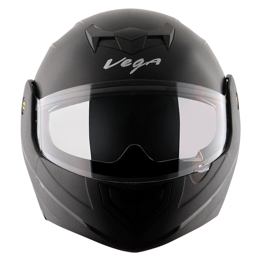 Vega Crux Dual Visor Helmet - Black