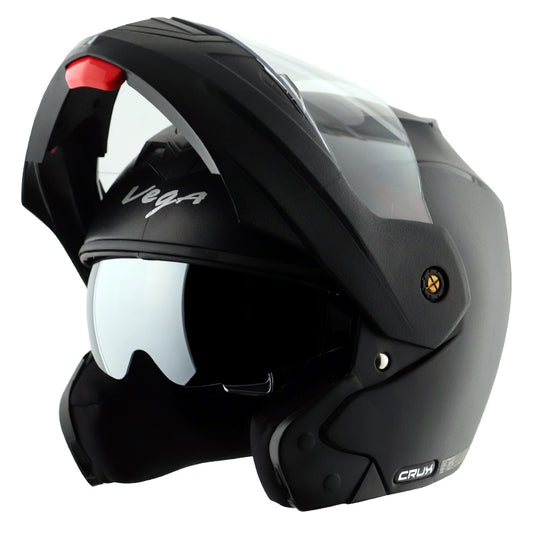 Vega Crux Dual Visor Helmet - Black