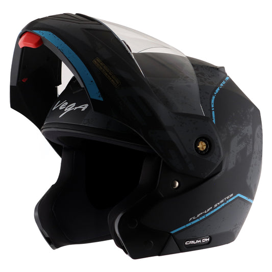 Vega Crux DX Victor Helmet - Dull Black Grey