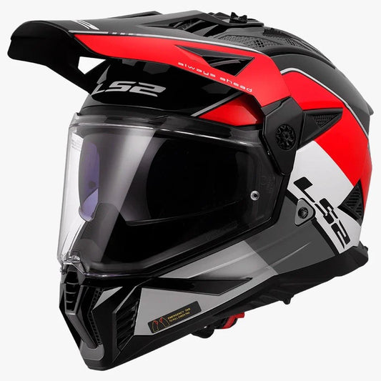 MX436 PIONEER II RALLY GLOSS RED WHITE helmet by motorizzr.com