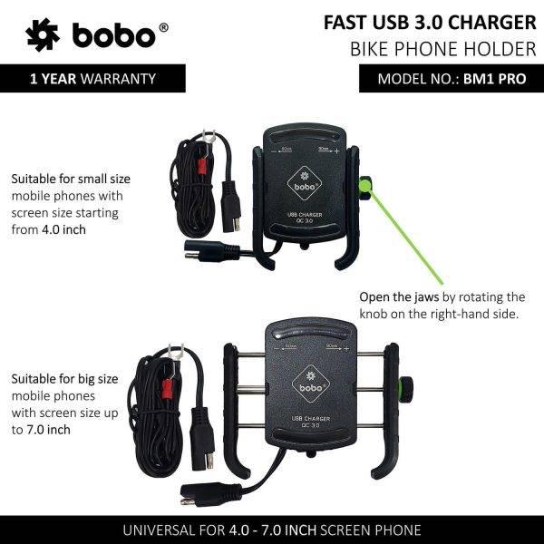 BOBO BM1 PRO Jaw-Grip Bike Phone Holder