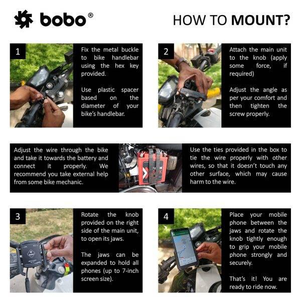 BOBO BM1 PRO Jaw-Grip Bike Phone Holder