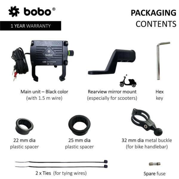 BOBO BM5 Claw-Grip Aluminium Bike Phone Holder