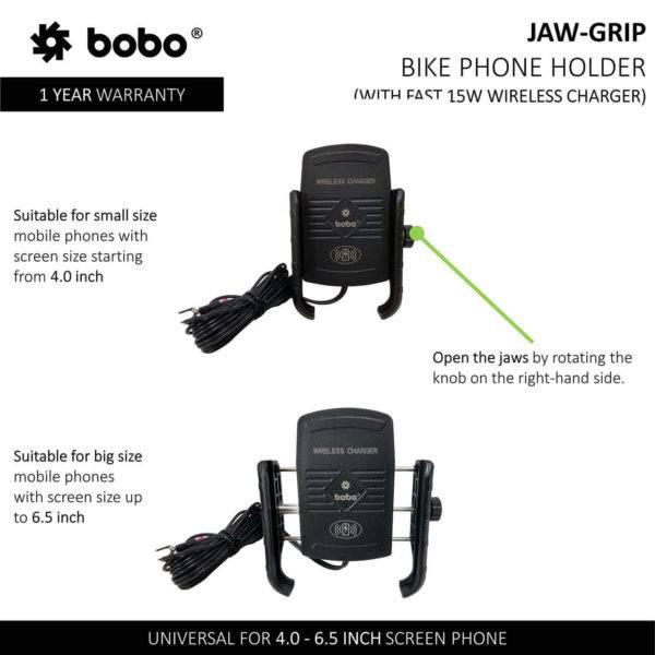 BOBO BM6 Jaw-Grip Bike Phone Holder