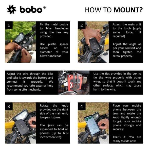 BOBO BM6 Jaw-Grip Bike Phone Holder