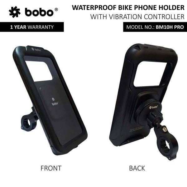 BOBO BM10H PRO Fully Waterproof Bike / Cycle Phone Holder with Vibration Controller Motorcycle
