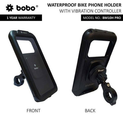 BOBO BM10H PRO Fully Waterproof Bike / Cycle Phone Holder with Vibration Controller Motorcycle