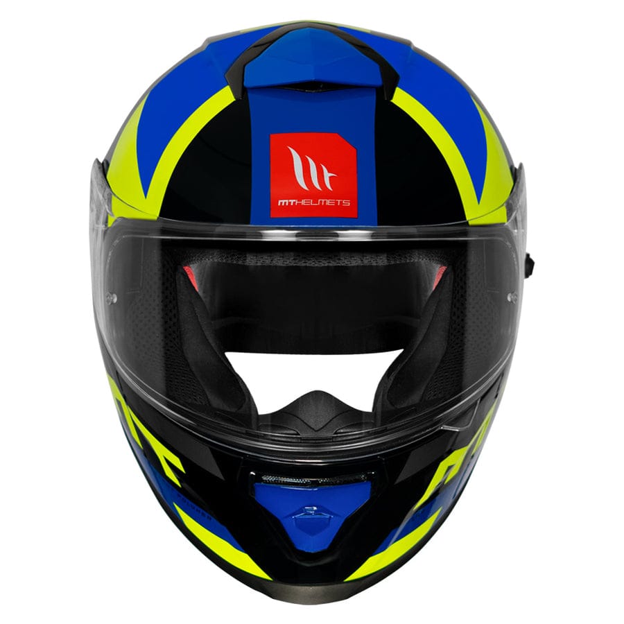 MT THUNDER3 PRO CALIPSO HELMET - Blue & Fluorescent Yellow