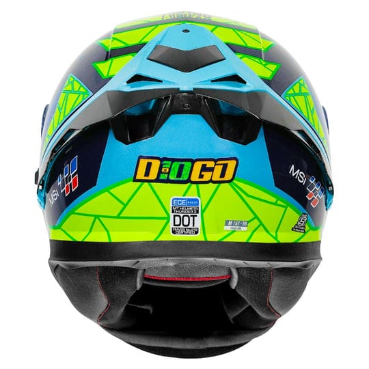 MT THUNDER3 PRO DIOGO MOREIRA HELMET - Blue & Yellow