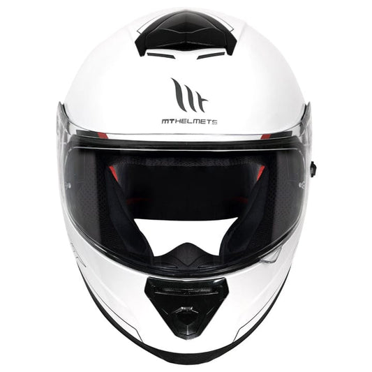 MT THUNDER3 PRO SOLID HELMET - Gloss White