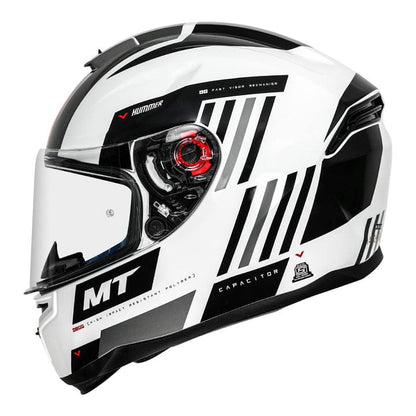 MT HUMMER CAPACITOR HELMET - Gloss White