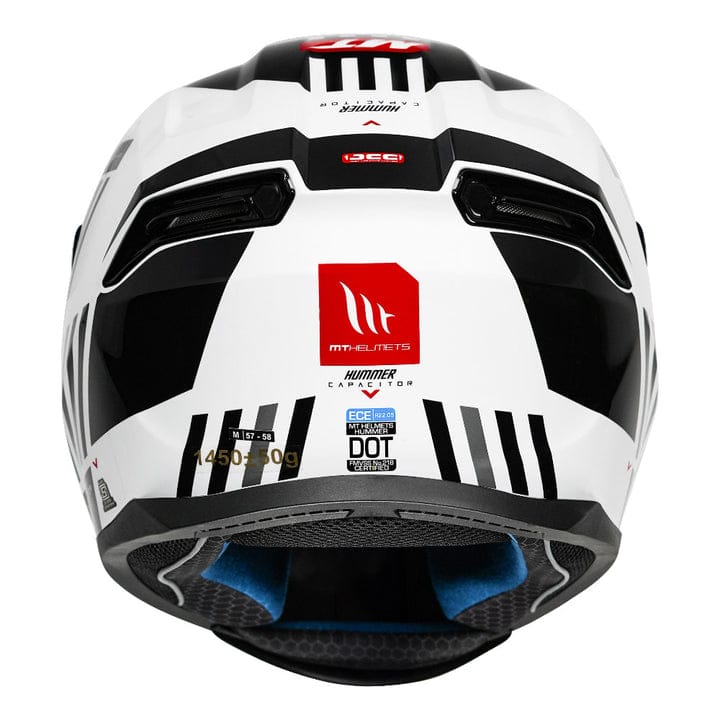 MT HUMMER CAPACITOR HELMET - Gloss White