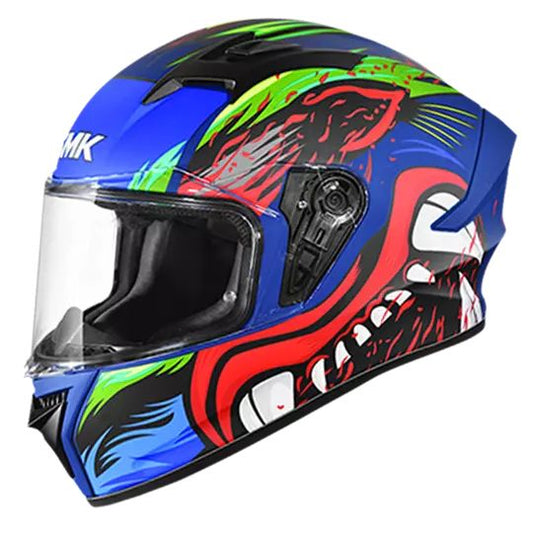 SMK Stellar Animal Helmet - Gloss Blue Red Green
motorizzr
