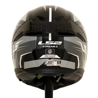LS2 FF320 Stream II Meteor Helmet - Black Grey