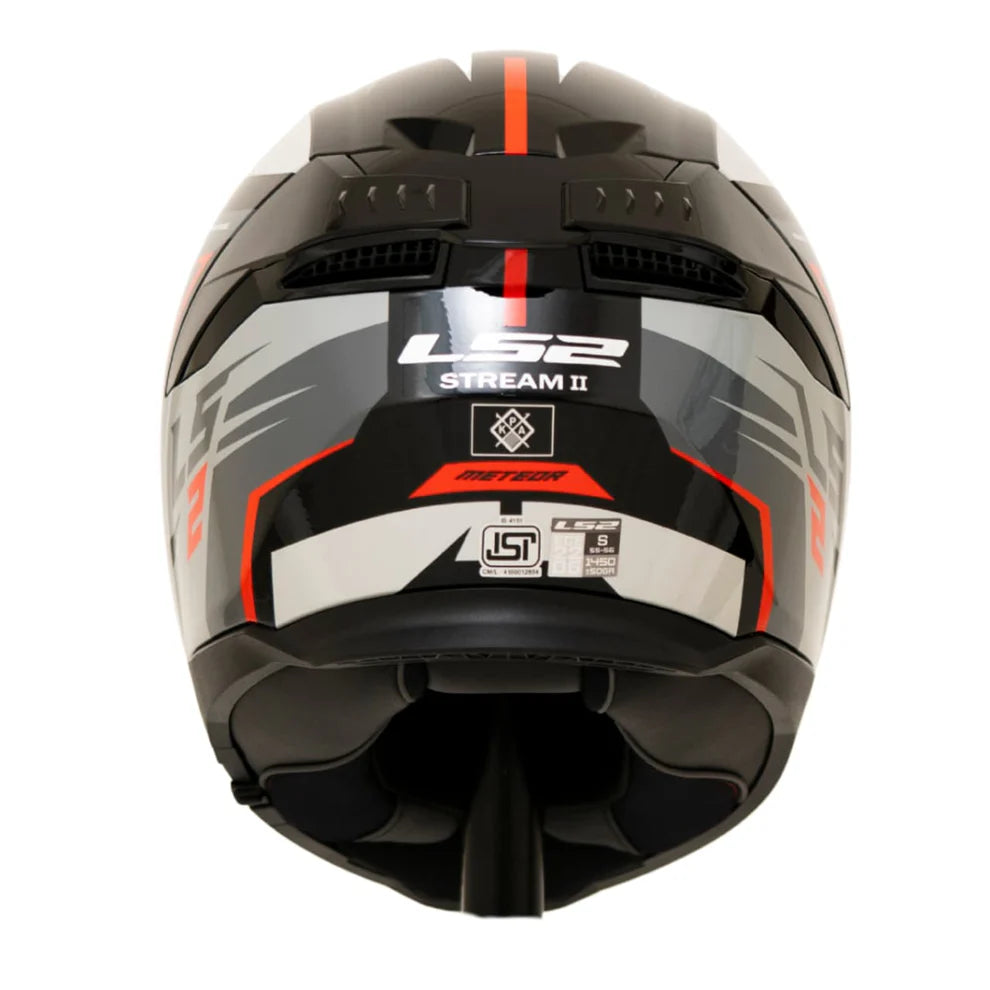 LS2 FF320 Stream II Meteor Helmet - Black Red