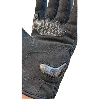 LS2 Chaki Carbon Riding Gloves - Black