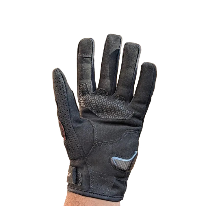LS2 Chaki Carbon Riding Gloves - Black