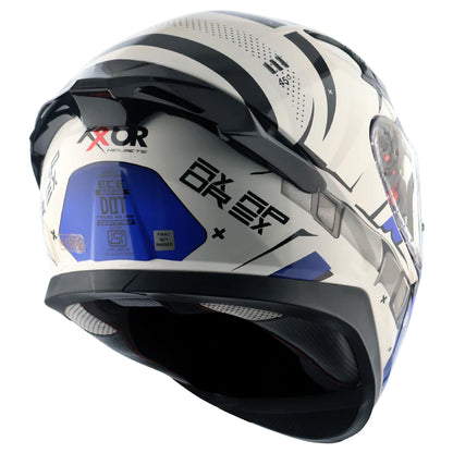 AXOR APEX HEX-2 HELMET - WHITE BLUE