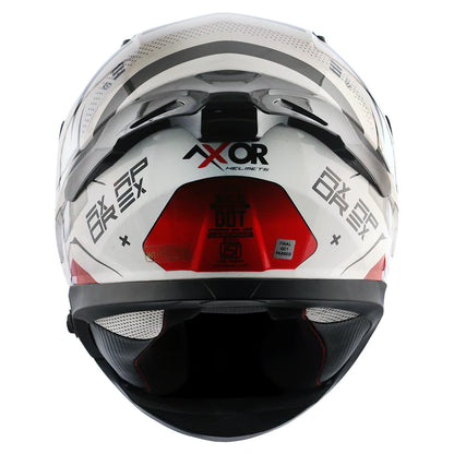 AXOR APEX HEX-2 HELMET - WHITE RED