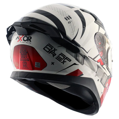 AXOR APEX HEX-2 HELMET - WHITE RED