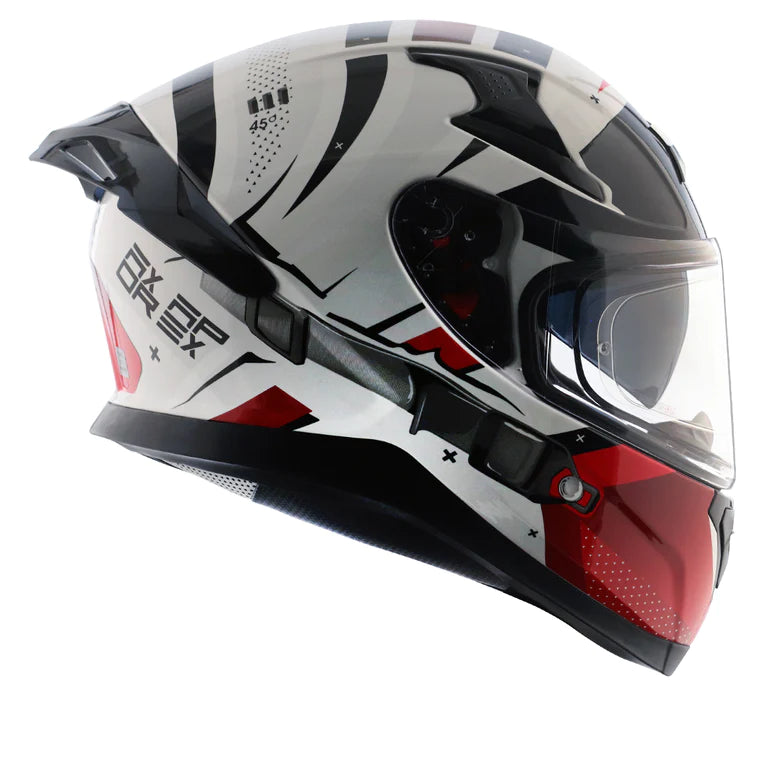 AXOR APEX HEX-2 HELMET - WHITE RED