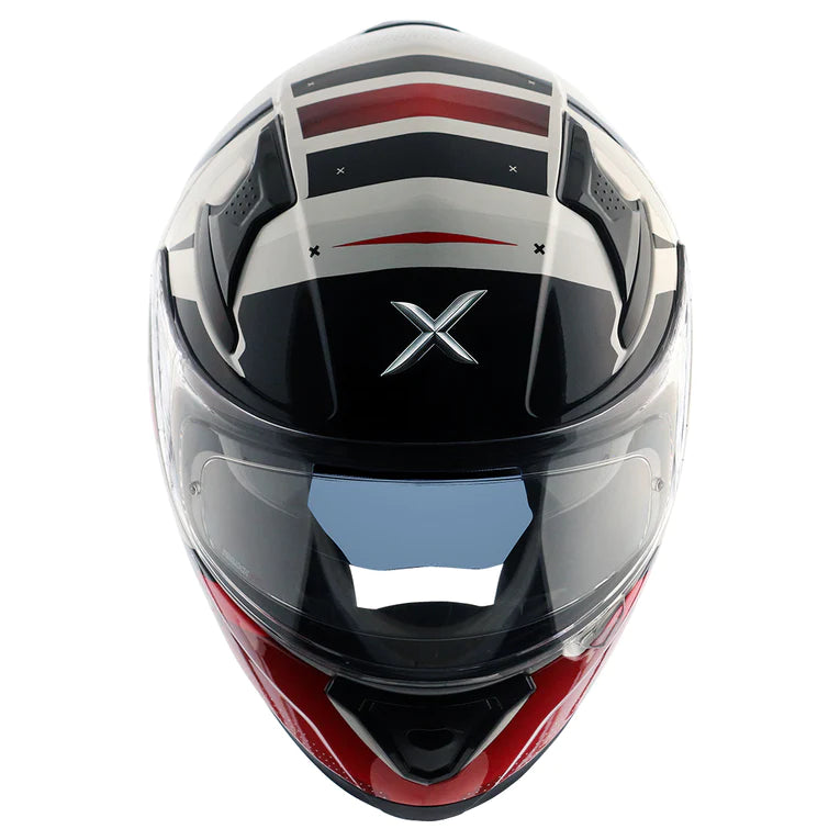 AXOR APEX HEX-2 HELMET - WHITE RED