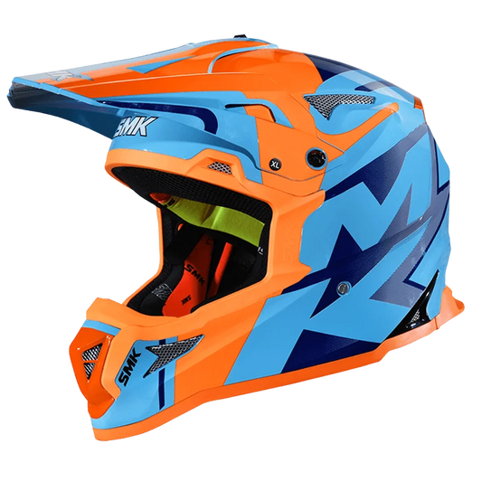 SMK ALTERRA X-POWER HELMETS - GLOSS BLUE ORANGE BLUE