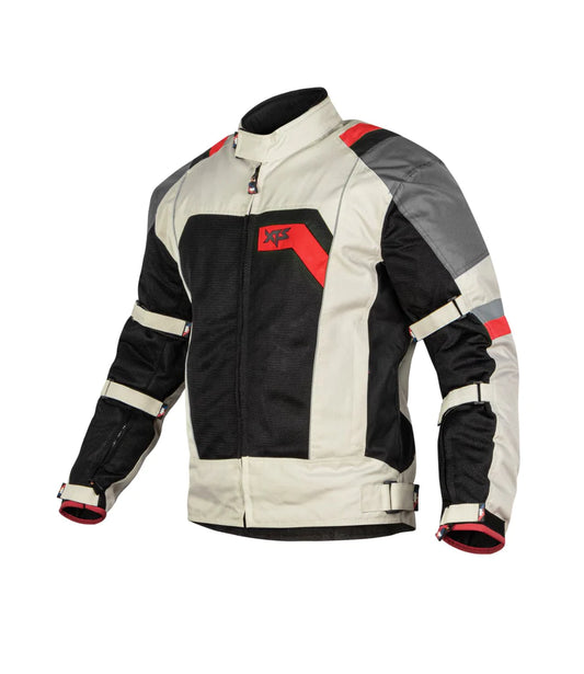 XTS Speedway Jacket - Off White Red