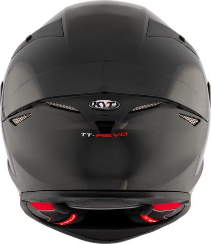 KYT TT Revo Plain Helmet - Glossy Black