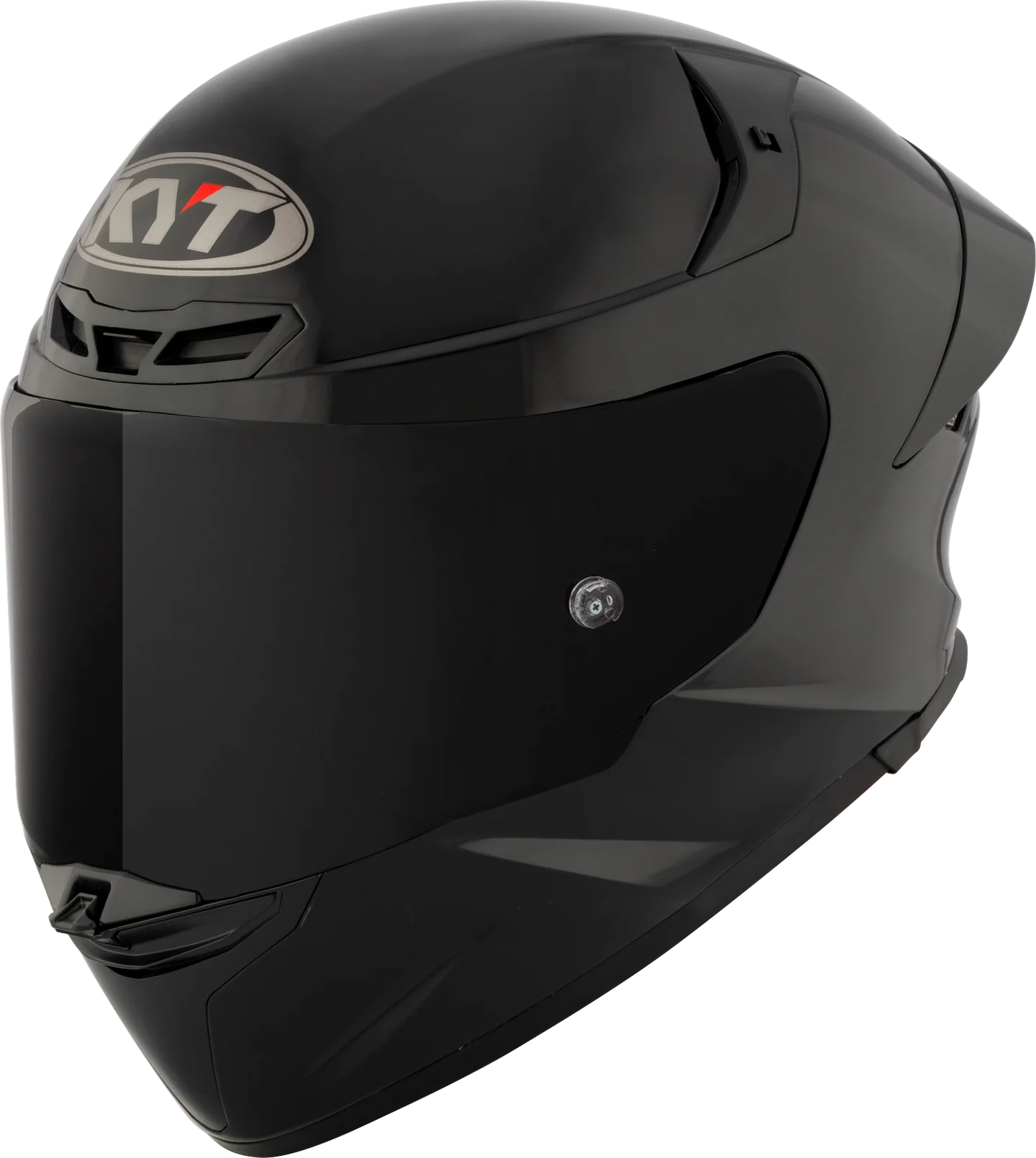 KYT TT Revo Plain Helmet - Glossy Black