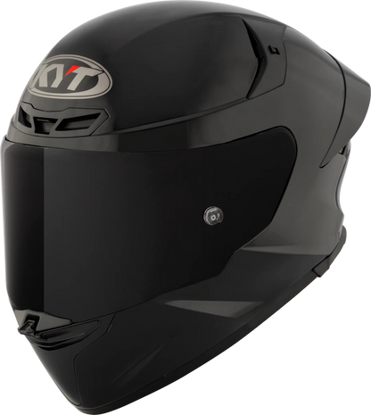 KYT TT Revo Plain Helmet - Glossy Black