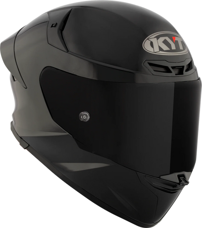 KYT TT Revo Plain Helmet - Glossy Black