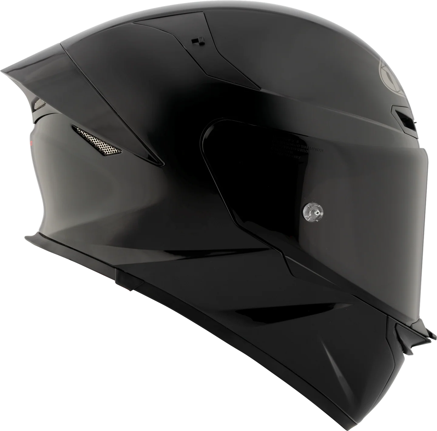 KYT TT Revo Plain Helmet - Glossy Black