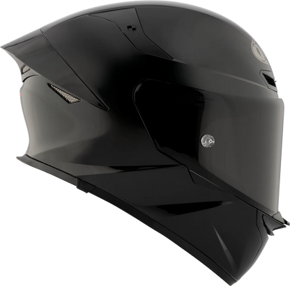 KYT TT Revo Plain Helmet - Glossy Black