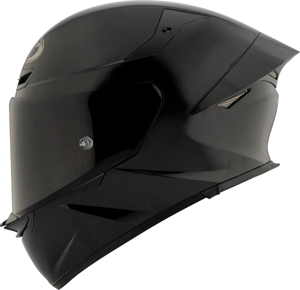 KYT TT Revo Plain Helmet - Glossy Black