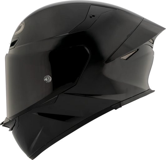 KYT TT Revo Plain Helmet - Glossy Black