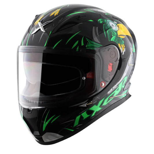 AXOR APEX STREET ZAZU HELMET - BLACK GREEN