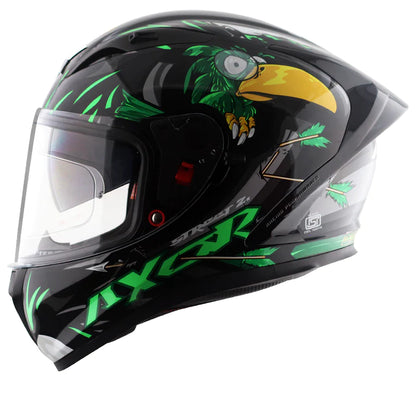 AXOR APEX STREET ZAZU HELMET - BLACK GREEN