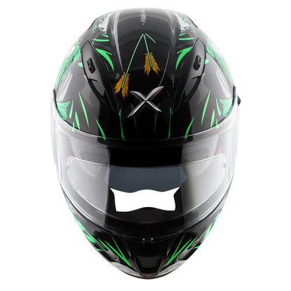 AXOR APEX STREET ZAZU HELMET - BLACK GREEN