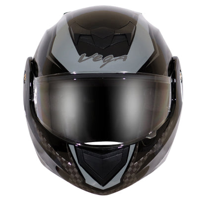 Vega Crux DX Checks Helmet - Black Silver