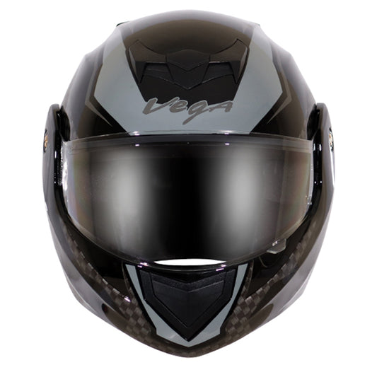 Vega Crux DX Checks Helmet - Black Silver