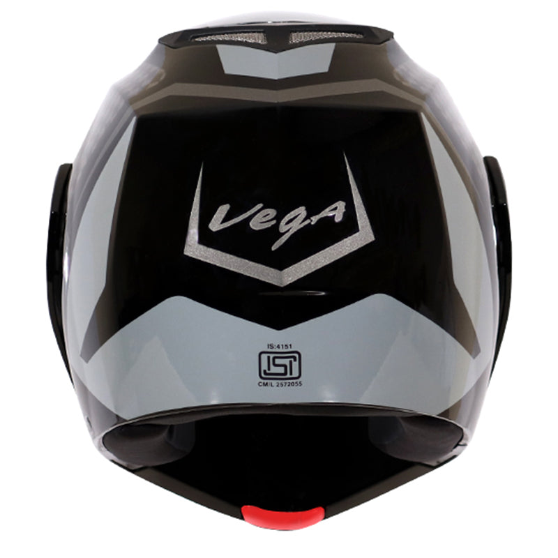 Vega Crux DX Checks Helmet - Black Silver