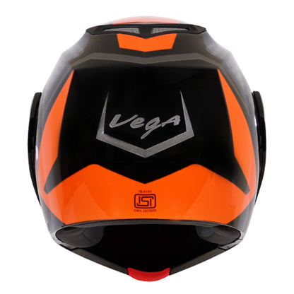 Vega Crux DX Checks Helmet - Black Orange