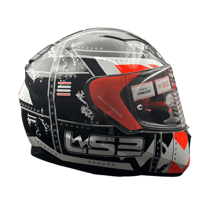 LS2 FF320 Stream Evo Max Helmet - Black Orange