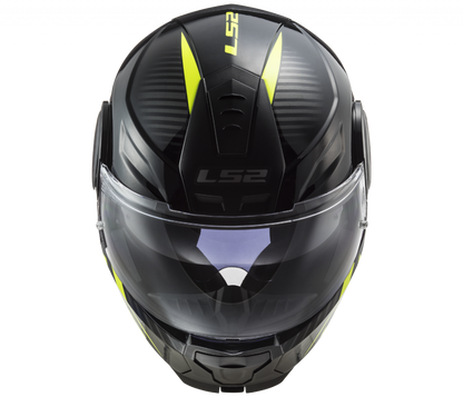 LS2 FF902 SCOPE SKID HELMET - BLACK HV YELLOW