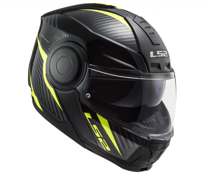 LS2 FF902 SCOPE SKID HELMET - BLACK HV YELLOW