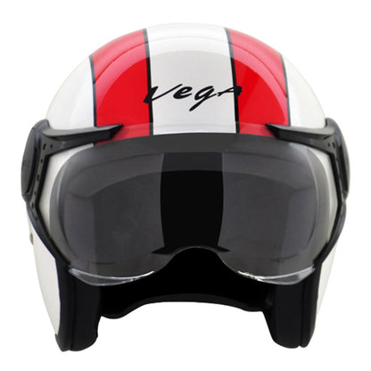 Vega Jet 777 W Visor Hemet - White Red