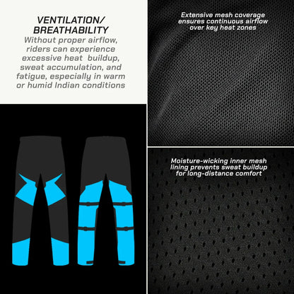 VIATERRA Kruger Air Touring Pants - Black