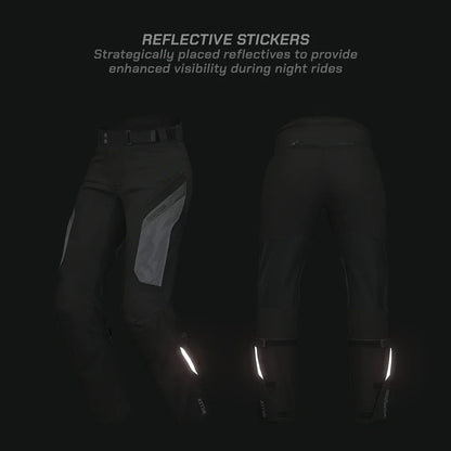 VIATERRA Miller – Street Mesh Riding Pants - Black