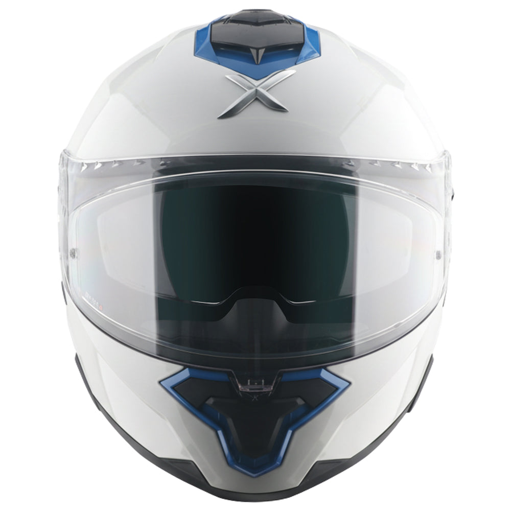 AXOR Brutale Corsa Dual Spoiler Helmet - White Blue